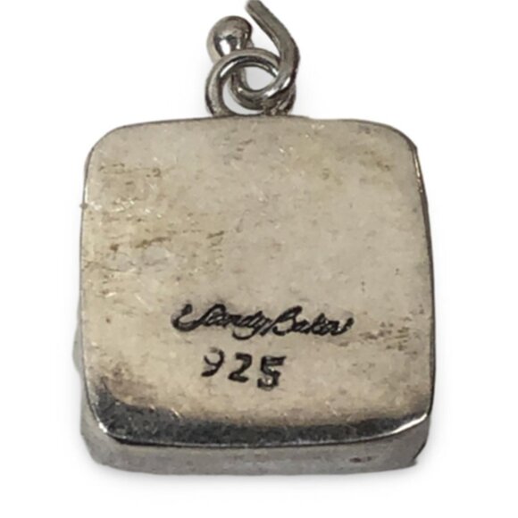 Sandy Baker Abalone and 925 Sterling Silver Earrings | Contemporary | Vintage - Picture 5 of 5